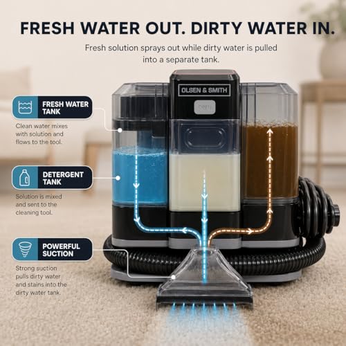 Olsen & Smith 1600W Dual-Tank Spot Cleaner: image 6